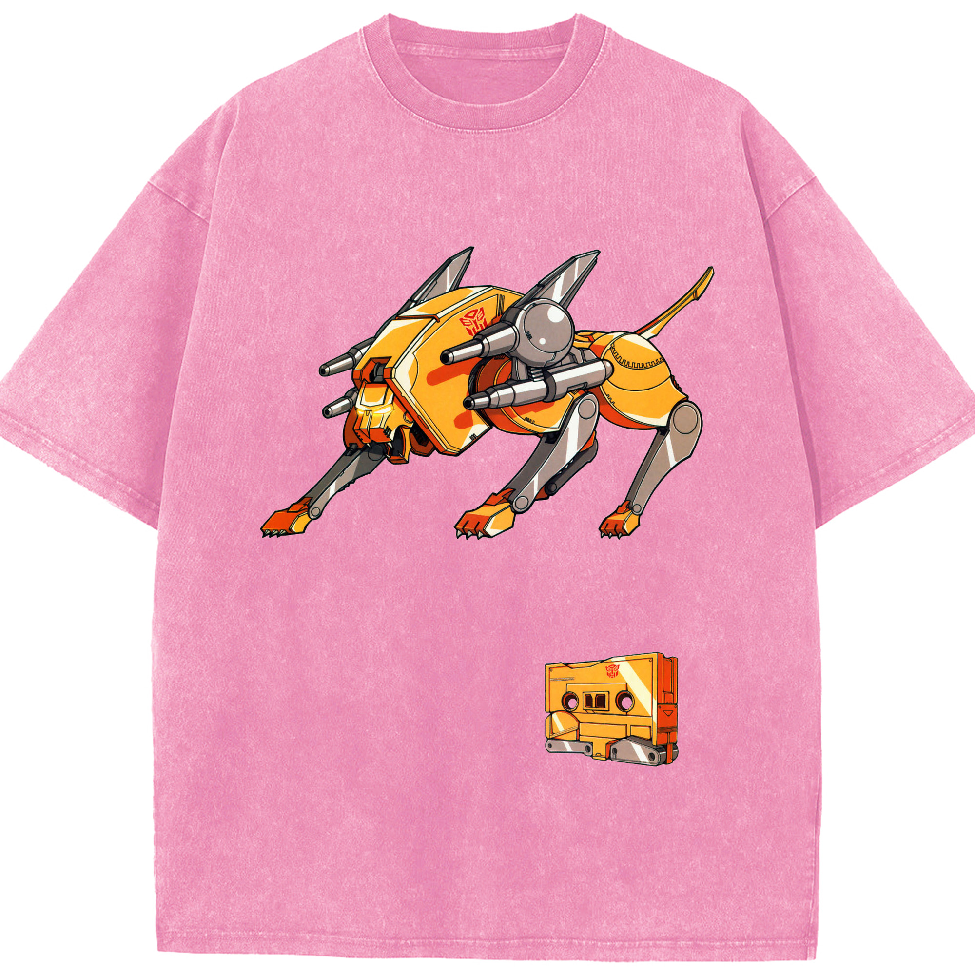 （画像用）  綿100% ヴィンテージ風 半袖Tシャツ（フロントプリント）